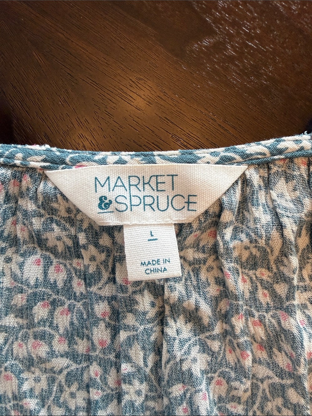 Market & Spruce Mac Surplice Top - Picture 2 of 4